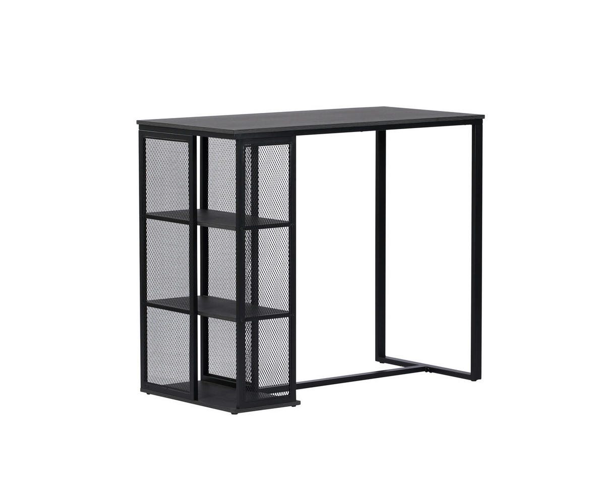 BARTISCH in Metall, Holzwerkstoff 120/102,5/60 cm   - Eichefarben/Dunkelgrau, MODERN, Holzwerkstoff/Metall (120/102,5/60cm) - P & B