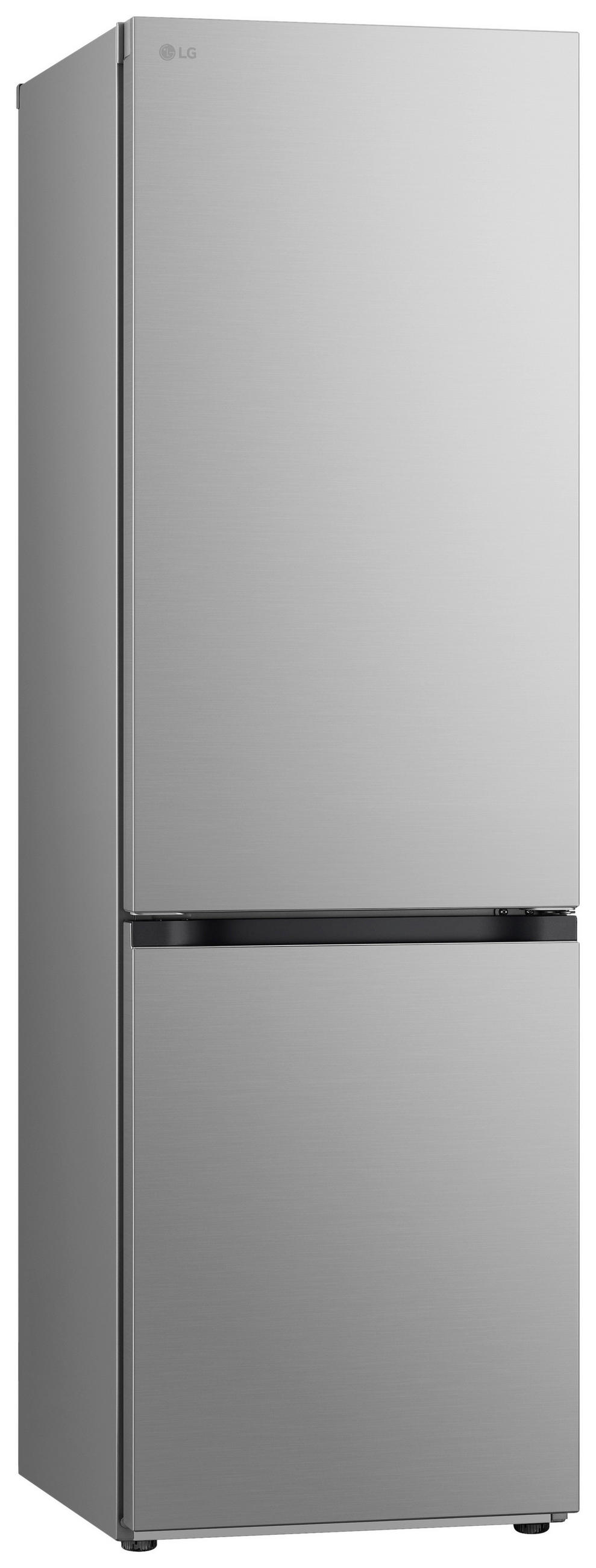 KÜHL-GEFRIER-KOMBINATION 59,5/186/68,2 cm GBV3100DPY  - Silberfarben, Trend, Glas/Kunststoff (59,5/186/68,2cm) - LG