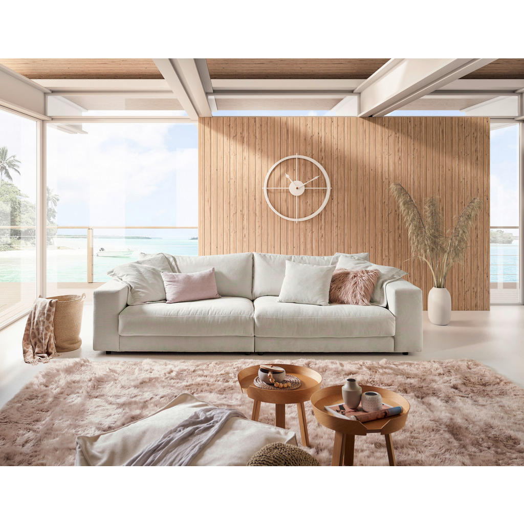 Thumbnail - Pure Home Lifestyle Megasofa, Weiß, Textil, 4-Sitzer, 290x86x127 cm, Blauer Engel, Goldenes M, Oeko-Tex® Standard 100, D...