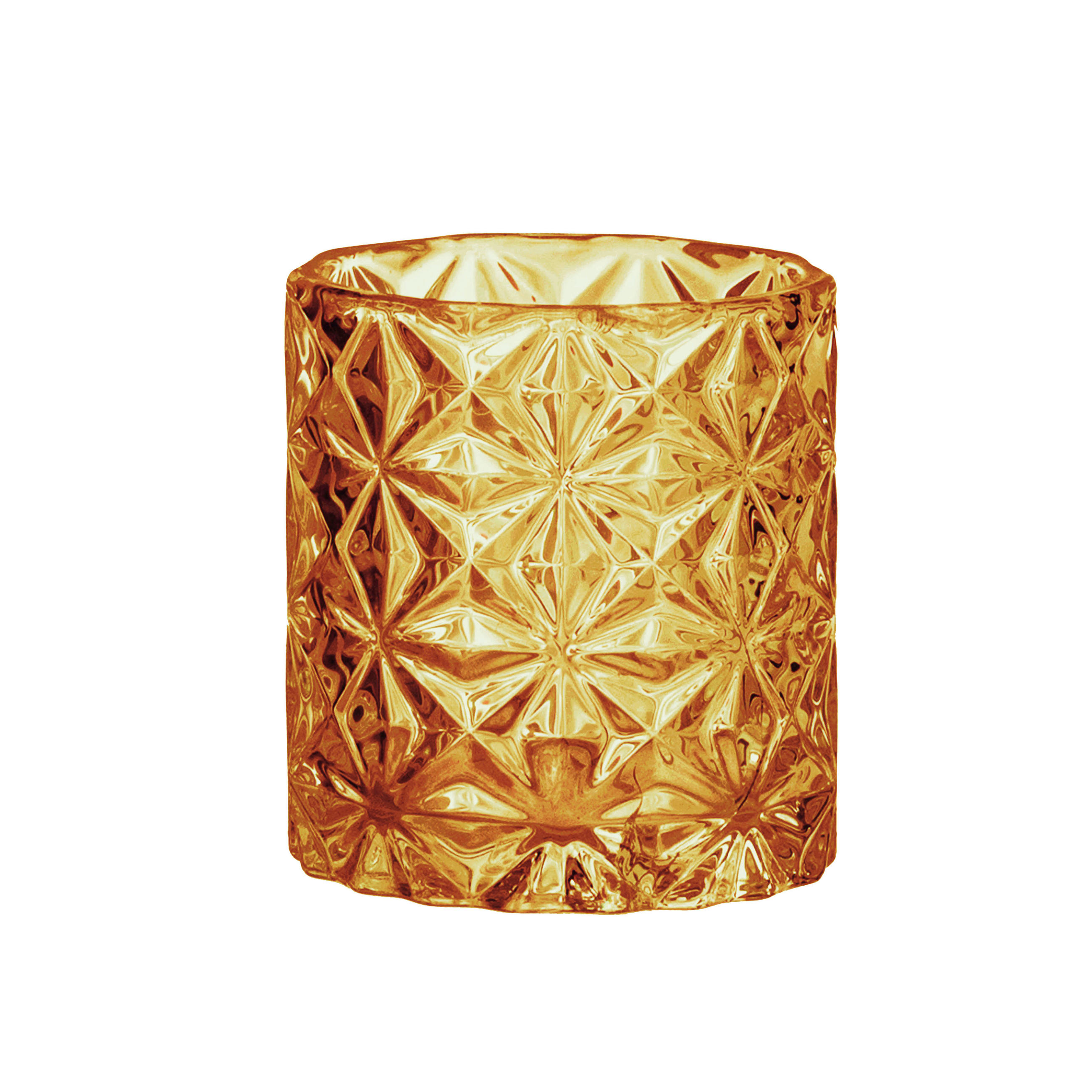 SKL. SVIETNIK NA ČAJ. SVIEČKU  sklo - hnedá, Basics, sklo (7/7,5cm) - Ambia Home