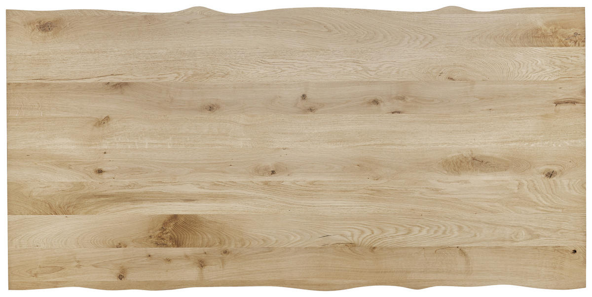 STOLOVÁ DOSKA divoký dub masívne - farba duba, Natur, drevo (180/90/6cm) - Valdera