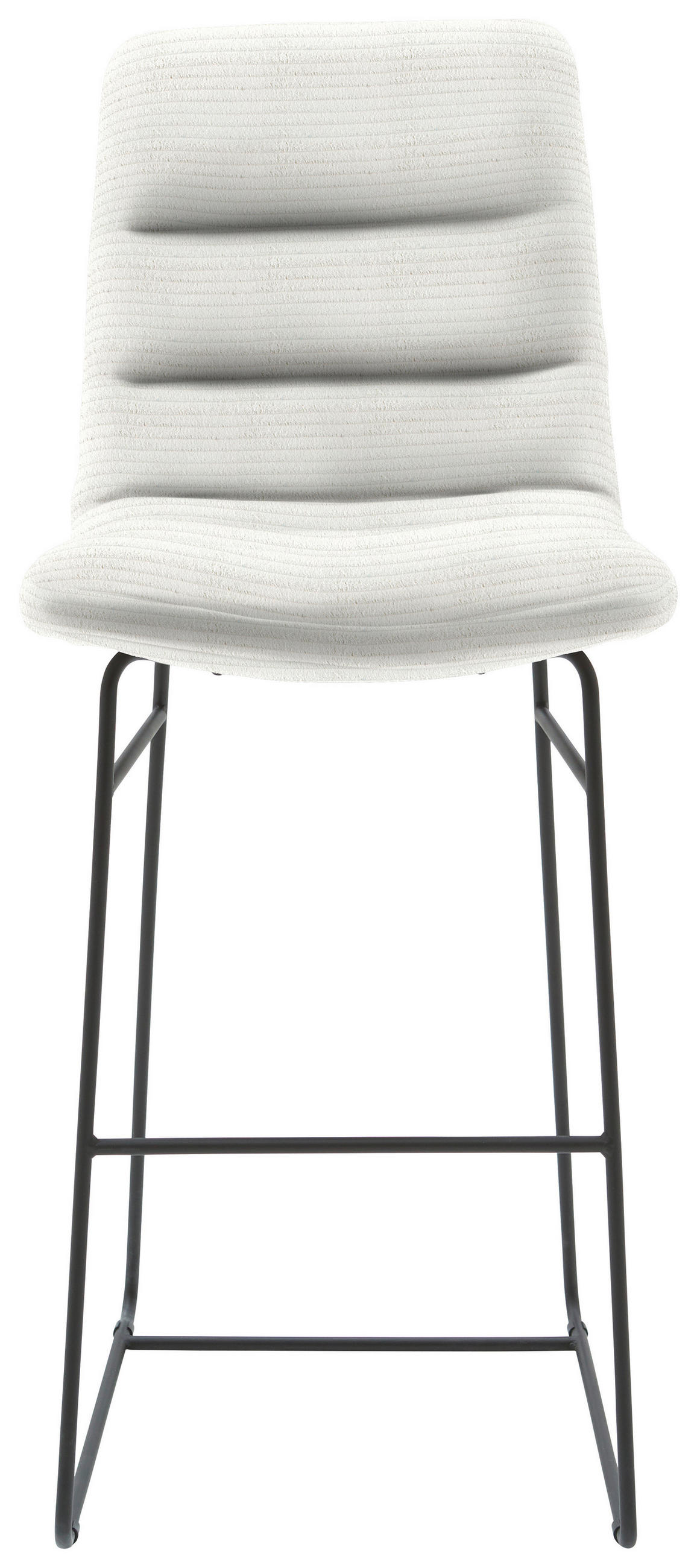 BARHOCKER - Schwarz/Weiß, Design, Textil/Metall (52/122/66cm) - Dieter Knoll