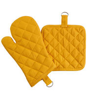 TOPFLAPPEN UND HANDSCHUH 2-teilig Gelb  - Gelb, Basics, Textil (20/20cm) - Novel