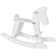 SCHAUKELPFERD - Weiß, Basics, Holz (68/26,5/48cm) - MY BABY LOU
