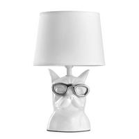 TISCHLEUCHTE 18/29 cm   - Weiß, Trend, Keramik/Textil (18/29cm)