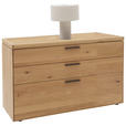 KOMMODE in 122/75/45 cm - Wildeiche/Schwarz, Design, Holz/Metall (122/75/45cm) - Valnatura