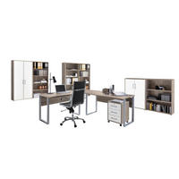 BÜRO - Weiß/Sonoma Eiche, MODERN, Holzwerkstoff/Metall - MID.YOU