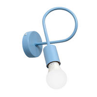 KINDERWANDLEUCHTE OXFORD  - Pastellblau, KONVENTIONELL, Metall (20/20/24cm)