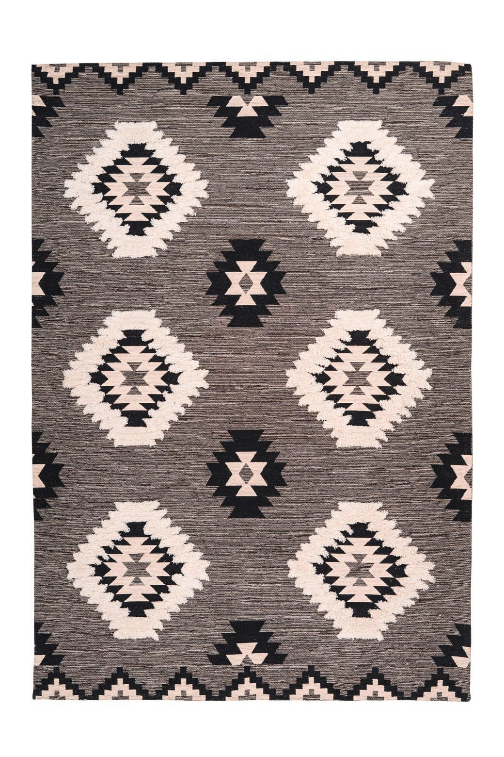 FLACHWEBETEPPICH 120/170 cm Grau  - Grau, Design, Textil (120/170cm) - Novel