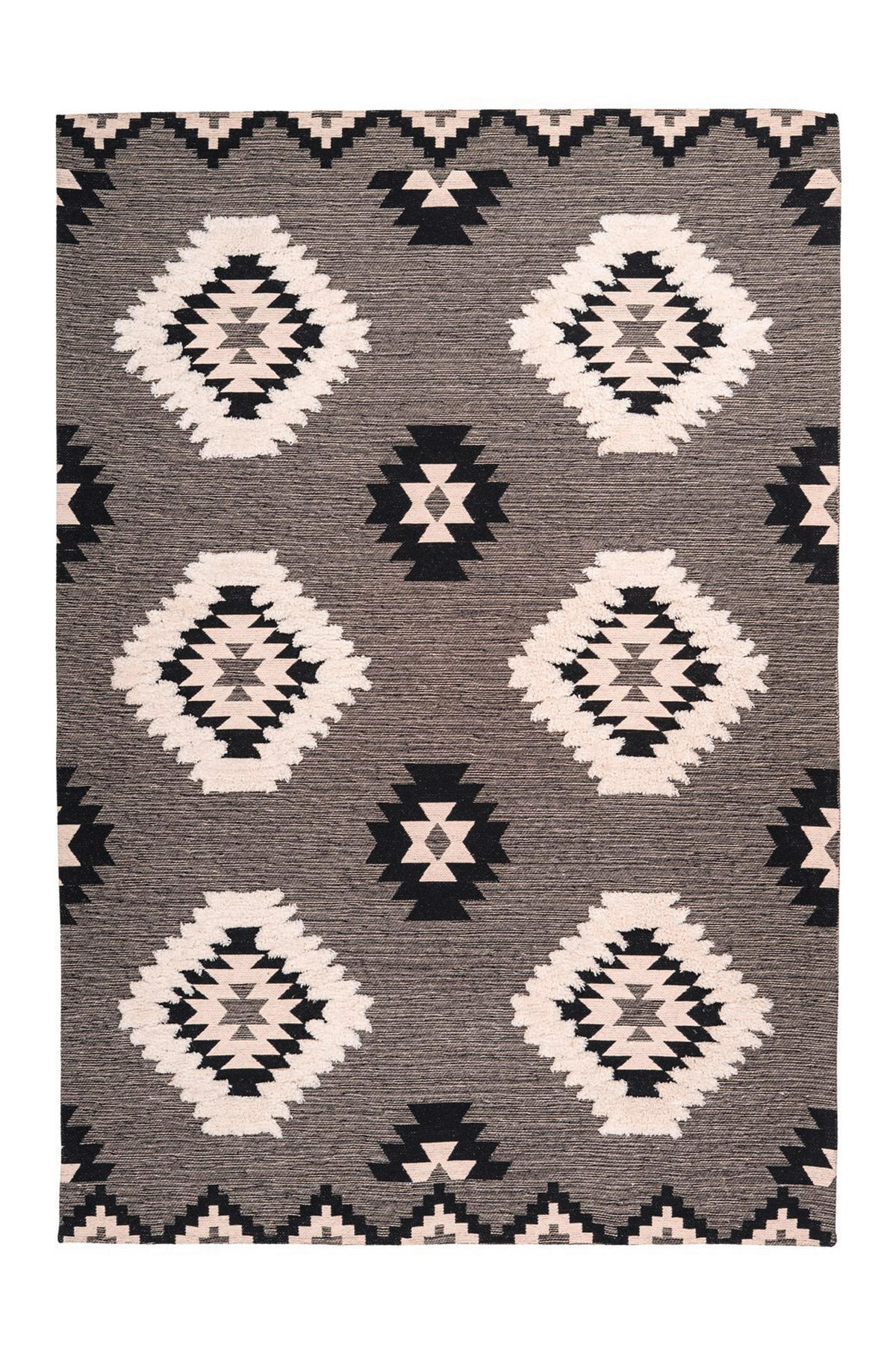 FLACHWEBETEPPICH 80/150 cm Grau  - Grau, Design, Textil (80/150cm) - Novel