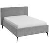 POLSTERBETT 140/200 cm  in Hellgrau  - Birkefarben/Buchefarben, Design, Holz/Textil (140/200cm) - home24
