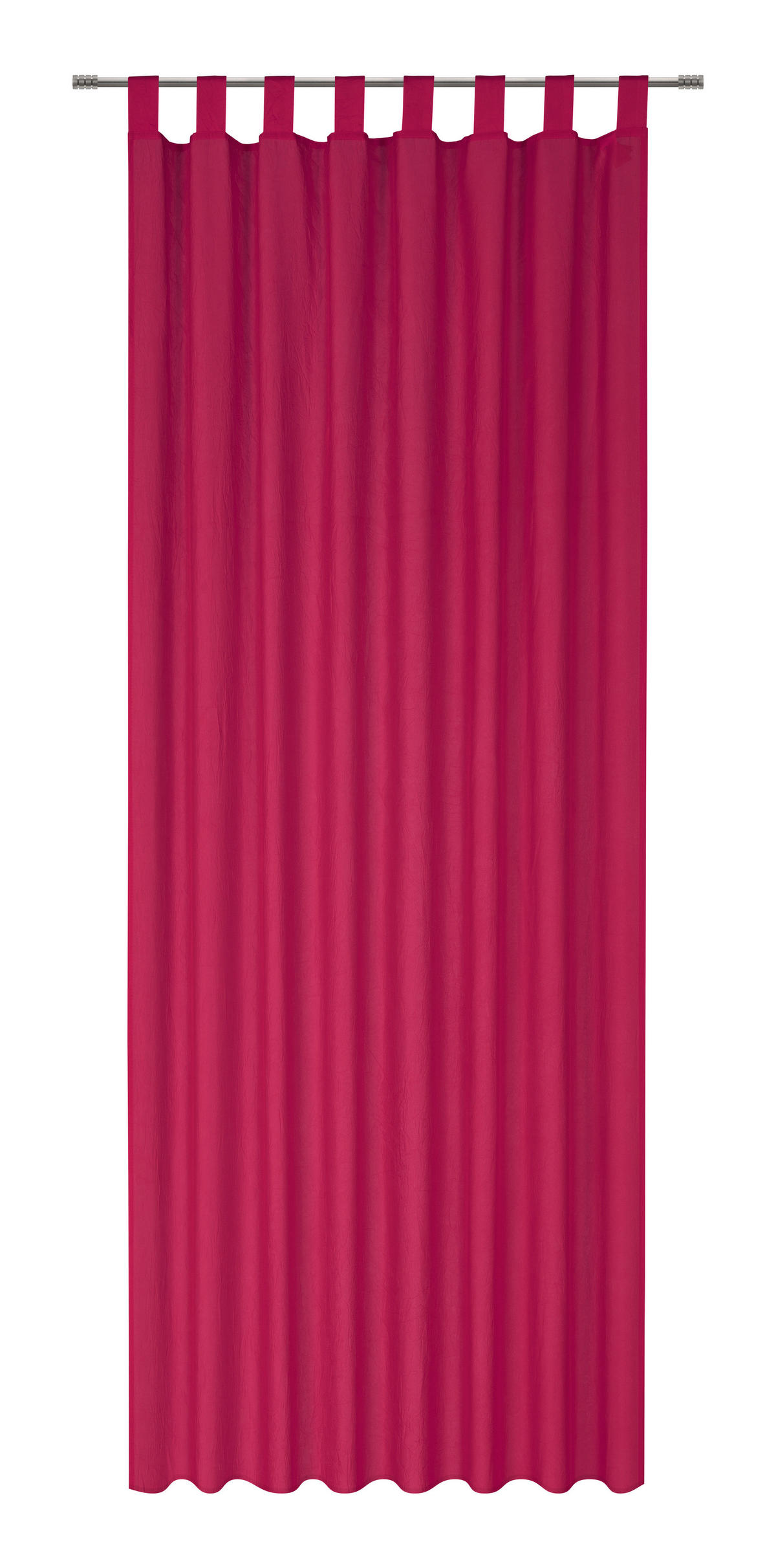 ZAVESA SA PETLJAMA ZA KAČENJE šljiva - šljiva, Dizajnerski, tekstil (135/245cm) - Boxxx