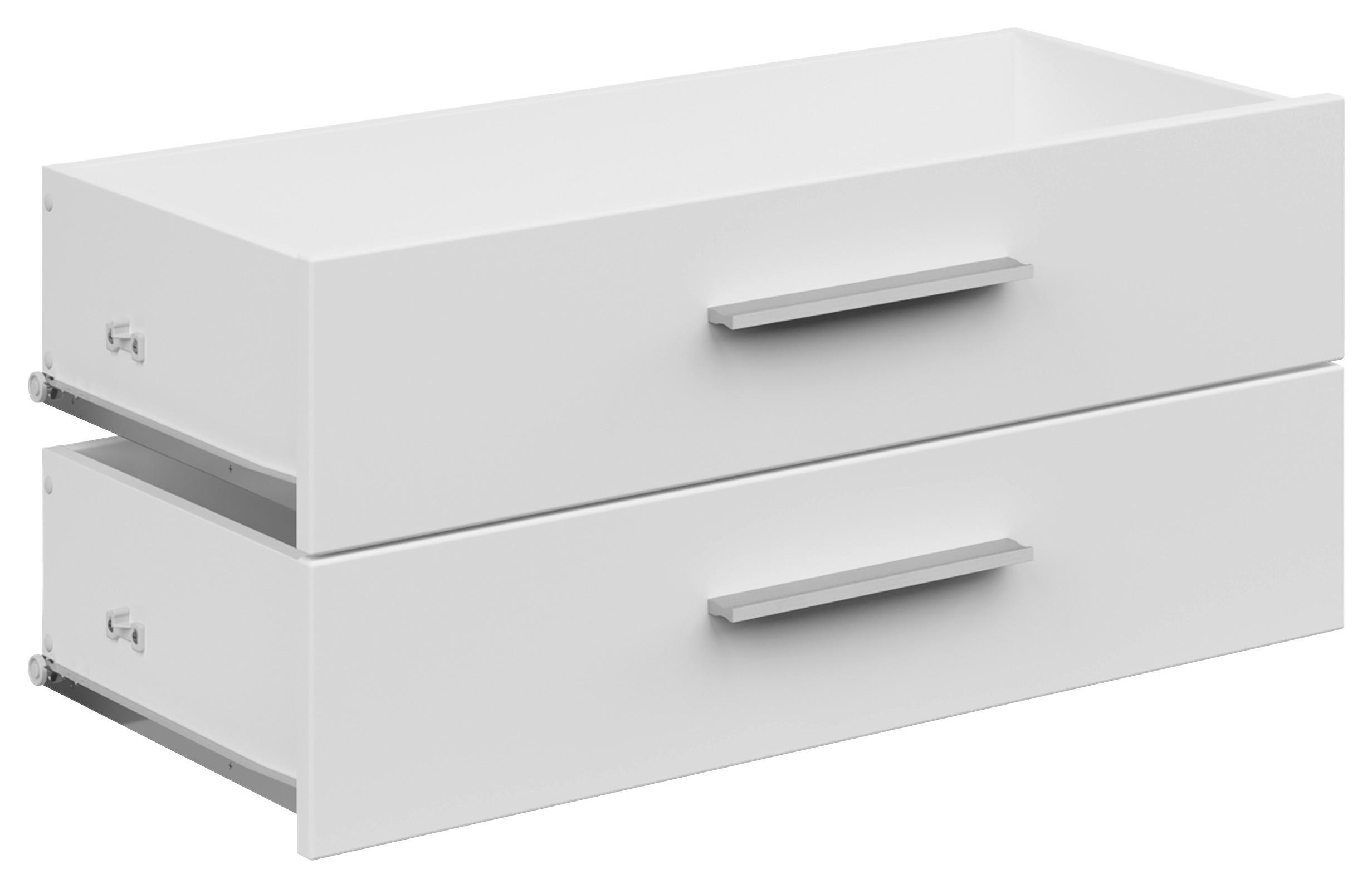 SCHUBKASTENEINSATZ 75,5/34,5/36,6 cm - Weiß Hochglanz, KONVENTIONELL, Holzwerkstoff (75,5/34,5/36,6cm) - Voleo