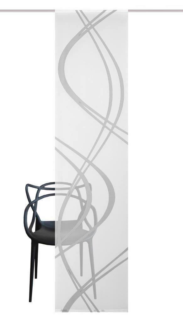 FLÄCHENVORHANG   halbtransparent   60/245 cm  - Grau, Design, Textil (60/245cm)