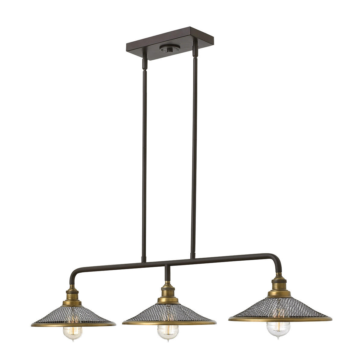 HÄNGELEUCHTE 101.6/25,4/17,8 cm    - Bronzefarben, Basics, Metall (101.6/25,4/17,8cm) - Elstead Lighting
