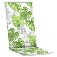 SESSELAUFLAGE in Grün, Weiß Blätter  - Weiß/Grün, Basics, Textil (48/5/120cm)