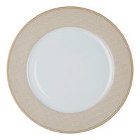 TELLER Weiß, Beige 27/2 cm Geo  - Beige/Weiß, KONVENTIONELL, Keramik (27/2cm) - Ritzenhoff Breker