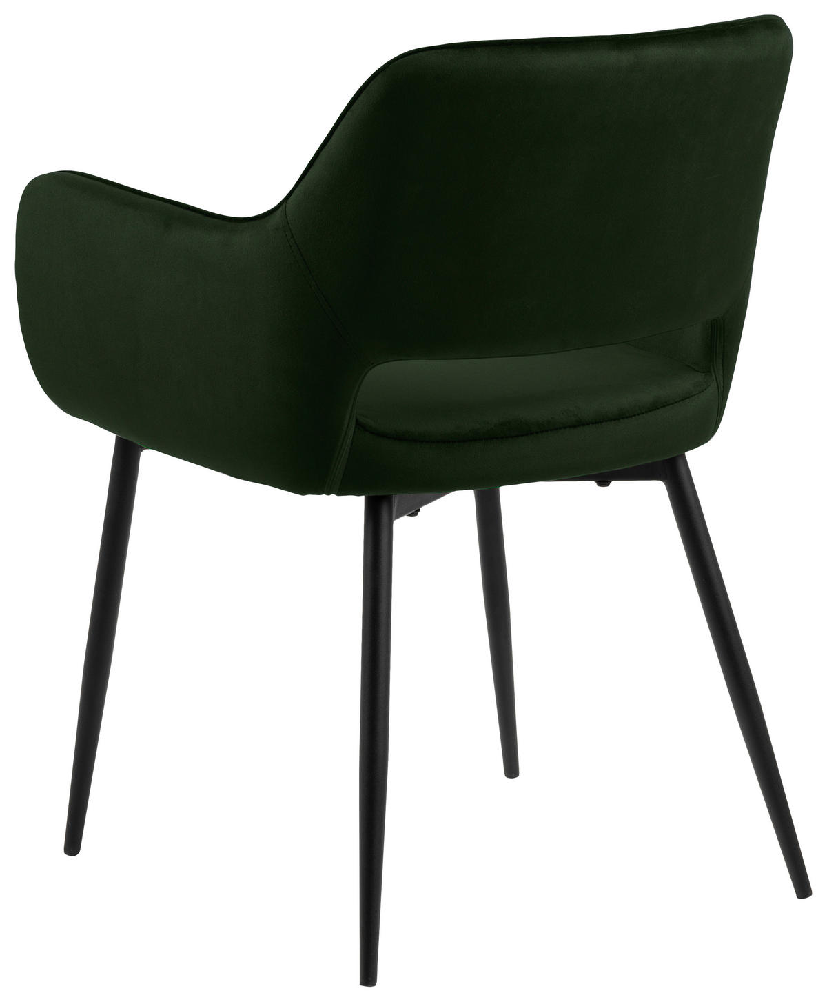 ŽIDLE S PODRUČKAMI, ocel, samet, černá, olivově zelená - černá/olivově zelená, Konvenční, kov/textil (56/79/59,5cm) - MID.YOU