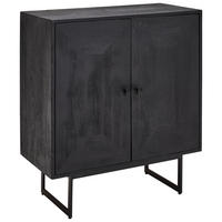 KOMMODE  in 80/90/40 cm  - Schwarz, Design, Holz/Metall (80/90/40cm) - Livetastic