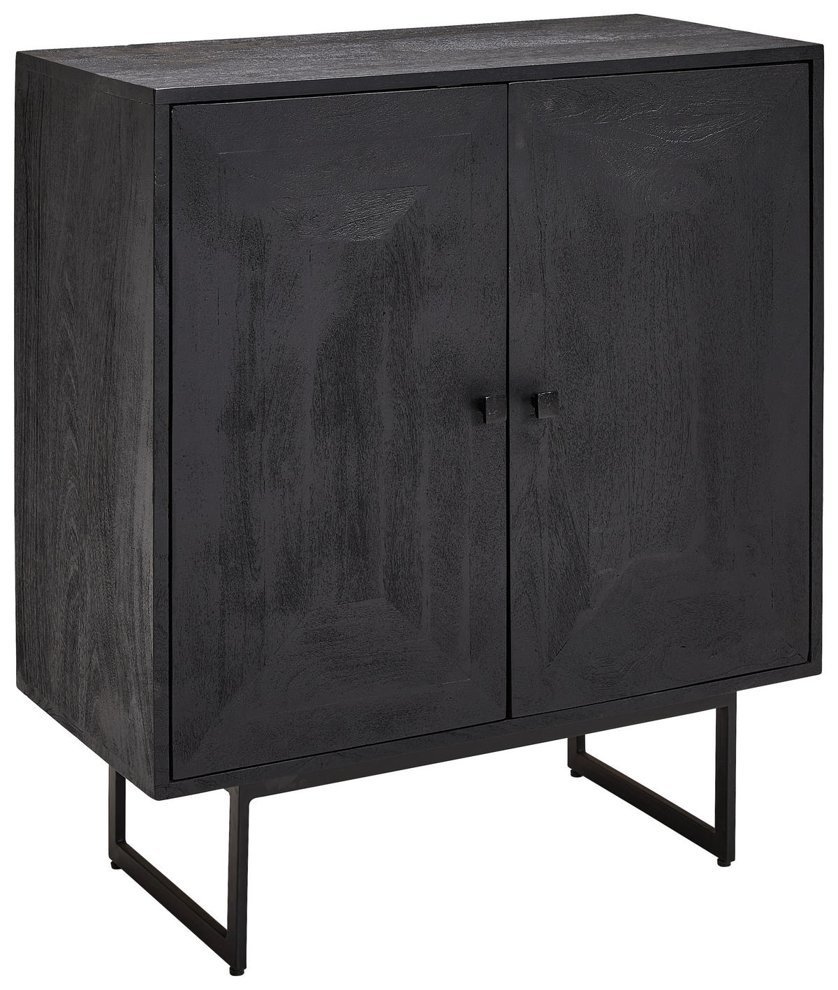 KOMMODE  in 80/90/40 cm  - Schwarz, Design, Holz/Metall (80/90/40cm) - Livetastic