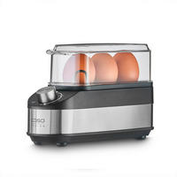 EIERKOCHER  - Edelstahlfarben/Transparent, Basics (7,5/13,5/21,5cm) - CASO Design
