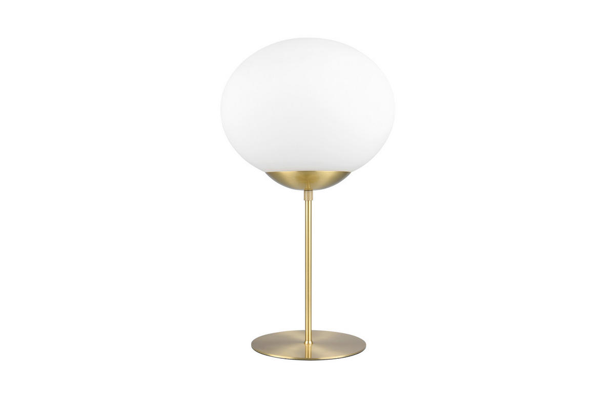 TISCHLEUCHTE - Weiss/Messingfarben, Konventionell, Glas/Metall (30/52cm) - Trio Leuchten