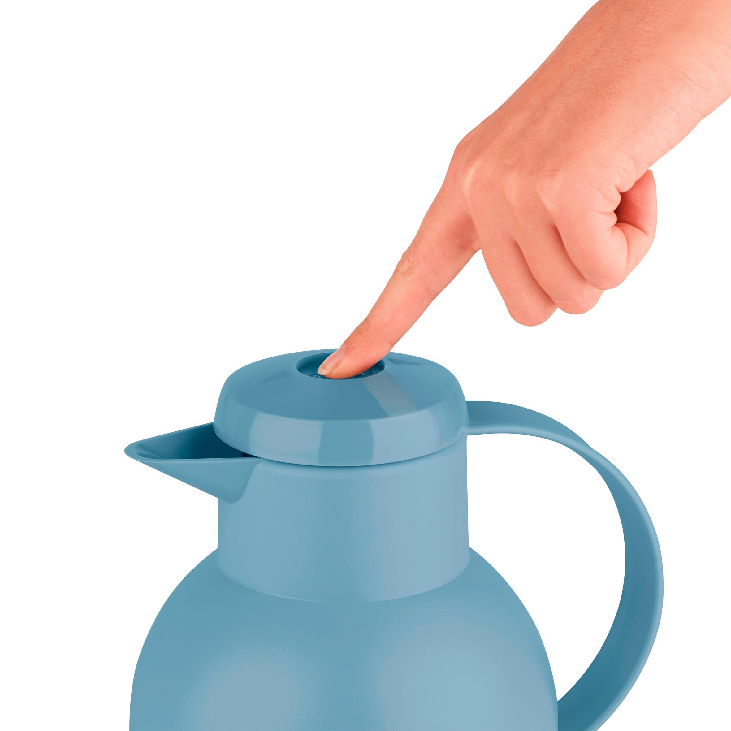 ISOLIERKANNE SAMBA 1,0 L  - Hellblau, Basics, Kunststoff (1,0l) - Emsa