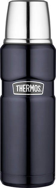 ISOLIERFLASCHE 0,47 L  - Dunkelblau, Basics, Metall (0,47l) - Thermos