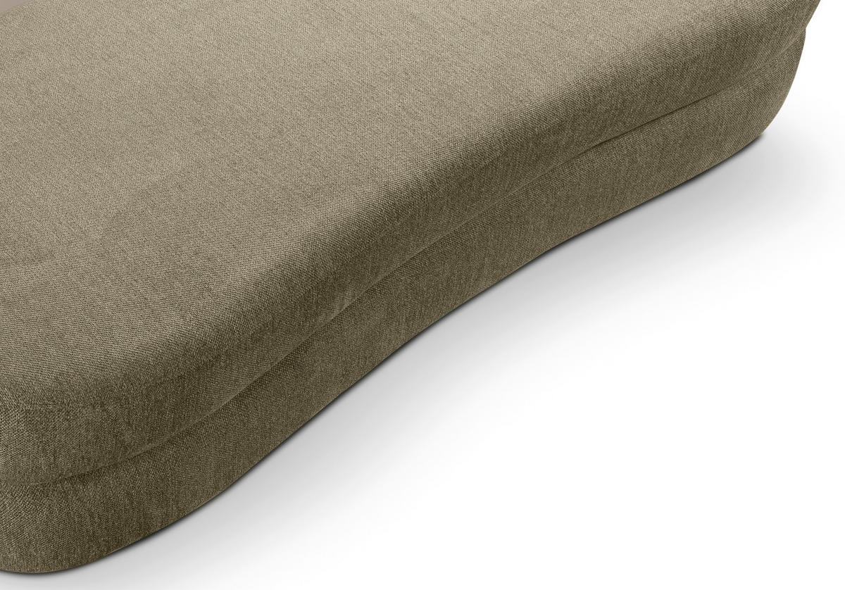 SCHLAFSOFA DIANA  mit Liegefunktion Struktur Grün  - Schwarz/Grün, Basics, Kunststoff/Textil (231/93/108cm) - MID.YOU