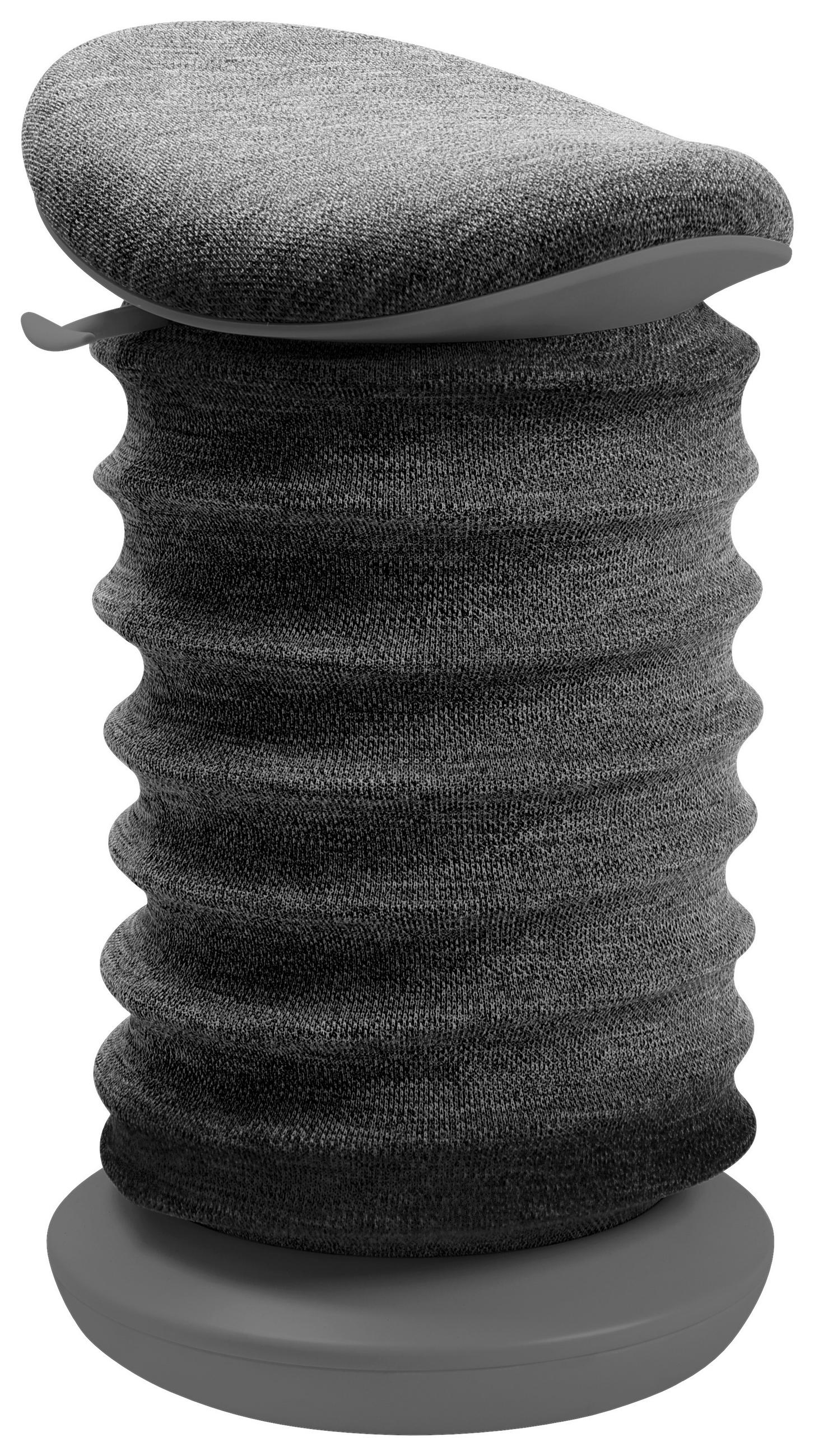 BÜROHOCKER Grau  - Grau, Design, Kunststoff/Textil (37,5/53-64/36cm) - Topstar