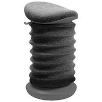 BÜROHOCKER Grau  - Grau, Design, Kunststoff/Textil (37,5/53-64/36cm) - Topstar