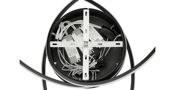 LED-DECKENLEUCHTE 98/25 cm   - Schwarz, Design, Kunststoff/Metall (98/25cm) - Novel