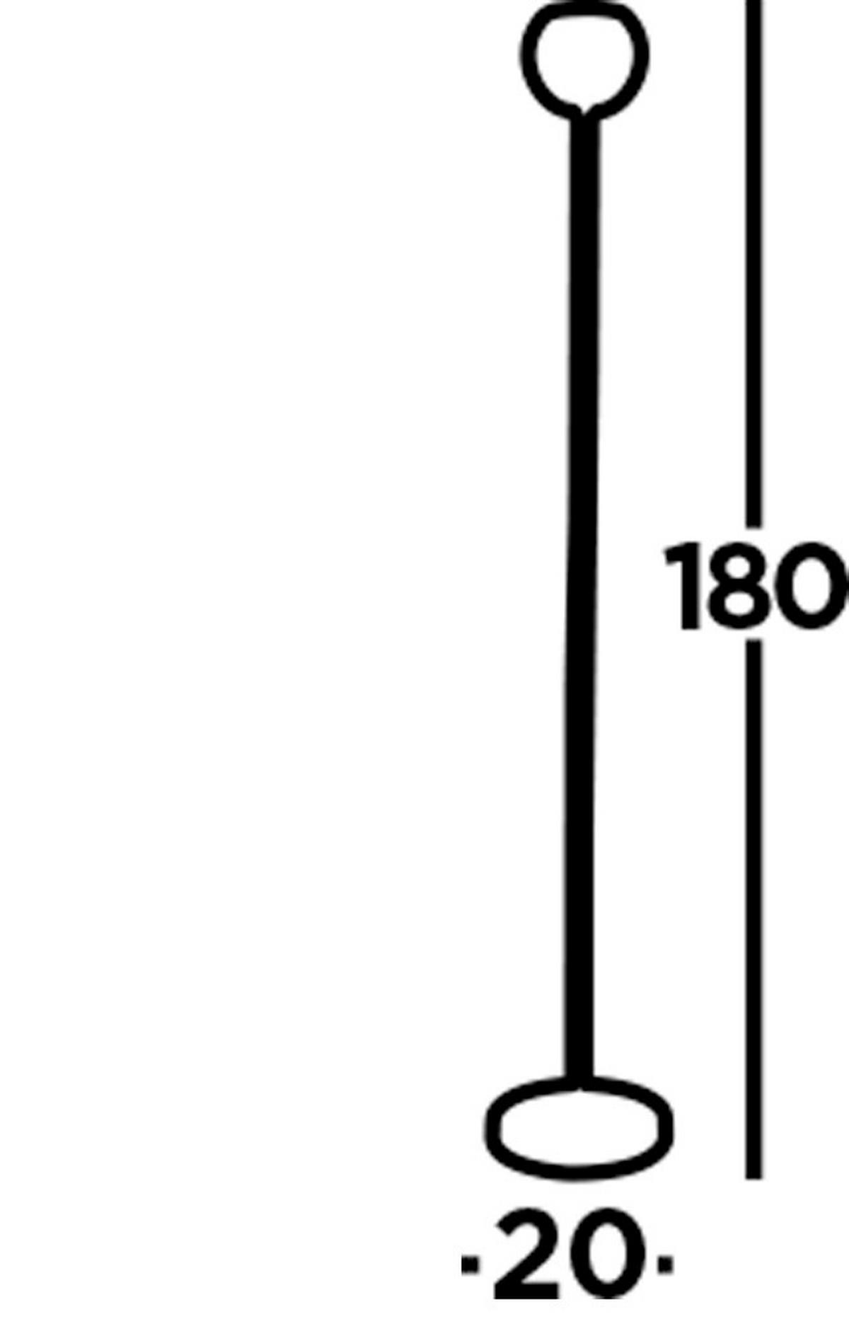 GOLVLAMPA Eindhoven 20/180 cm    - svart, Basics, metall (20/180cm)