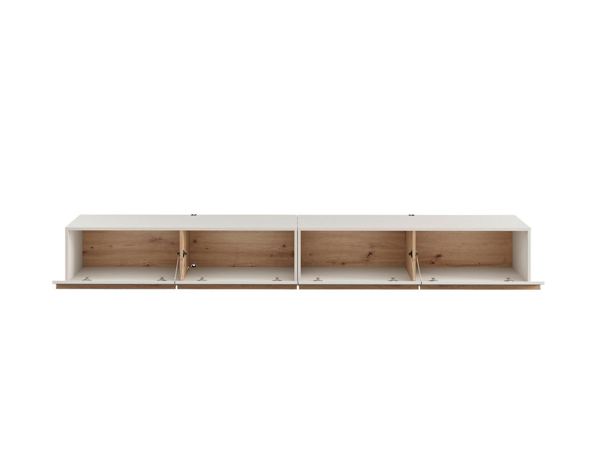 LOWBOARD  256/32/44 cm  hängend, in verschiedenen Größen erhältlich  - Kaschmir/Eiche Artisan, Basics, Holzwerkstoff (256/32/44cm) - Carryhome