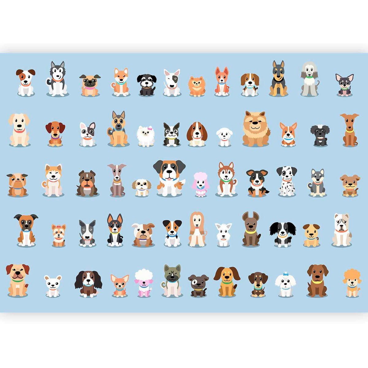 FOTOTAPETE  - Pastellblau/Braun, LIFESTYLE, Textil (100/70cm) - artgeist