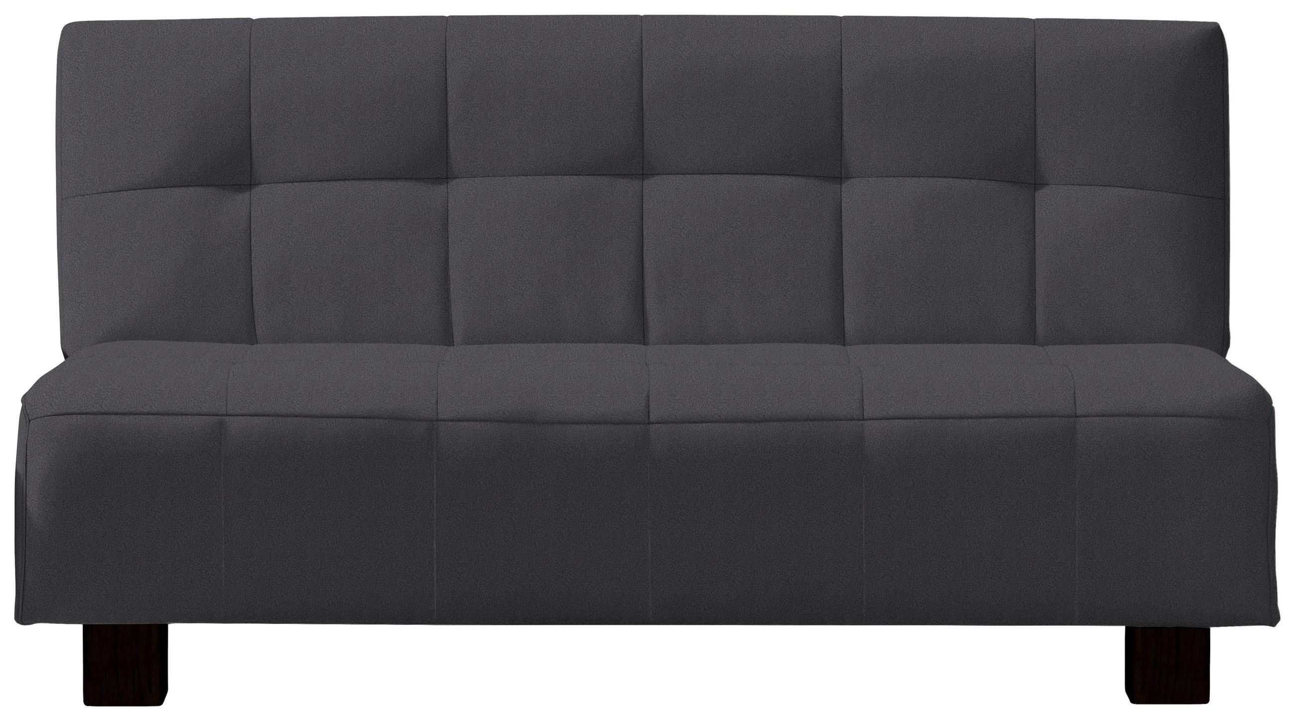 SCHLAFSOFA Grau  - Schwarz/Grau, Design, Textil/Metall (165/92/102cm) - Novel