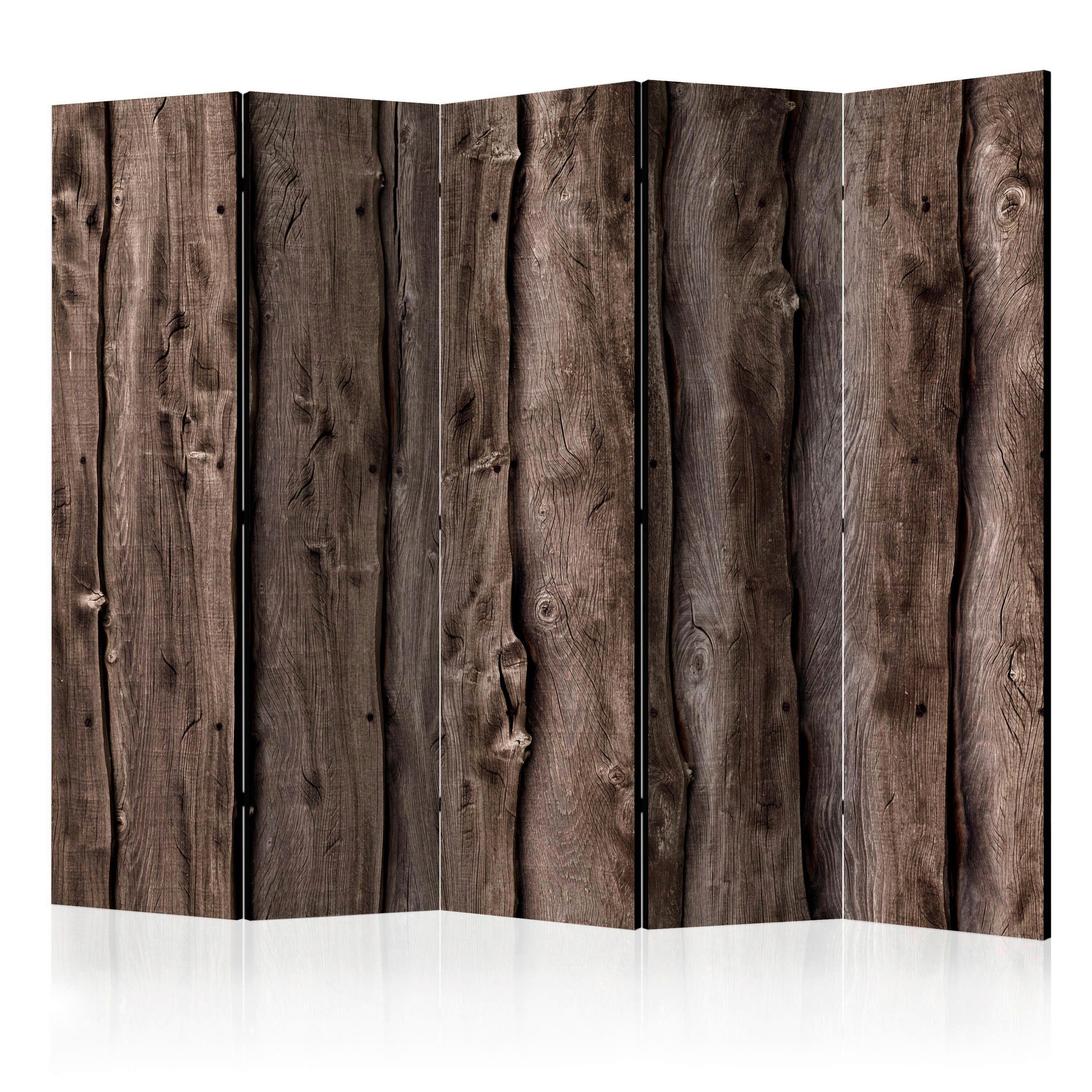 OBOUSTRANNÝ PARAVÁN, 225/172/3 cm - cappuccino/šedavě hnědá, Basics, dřevo/textil (225/172/3cm) - artgeist