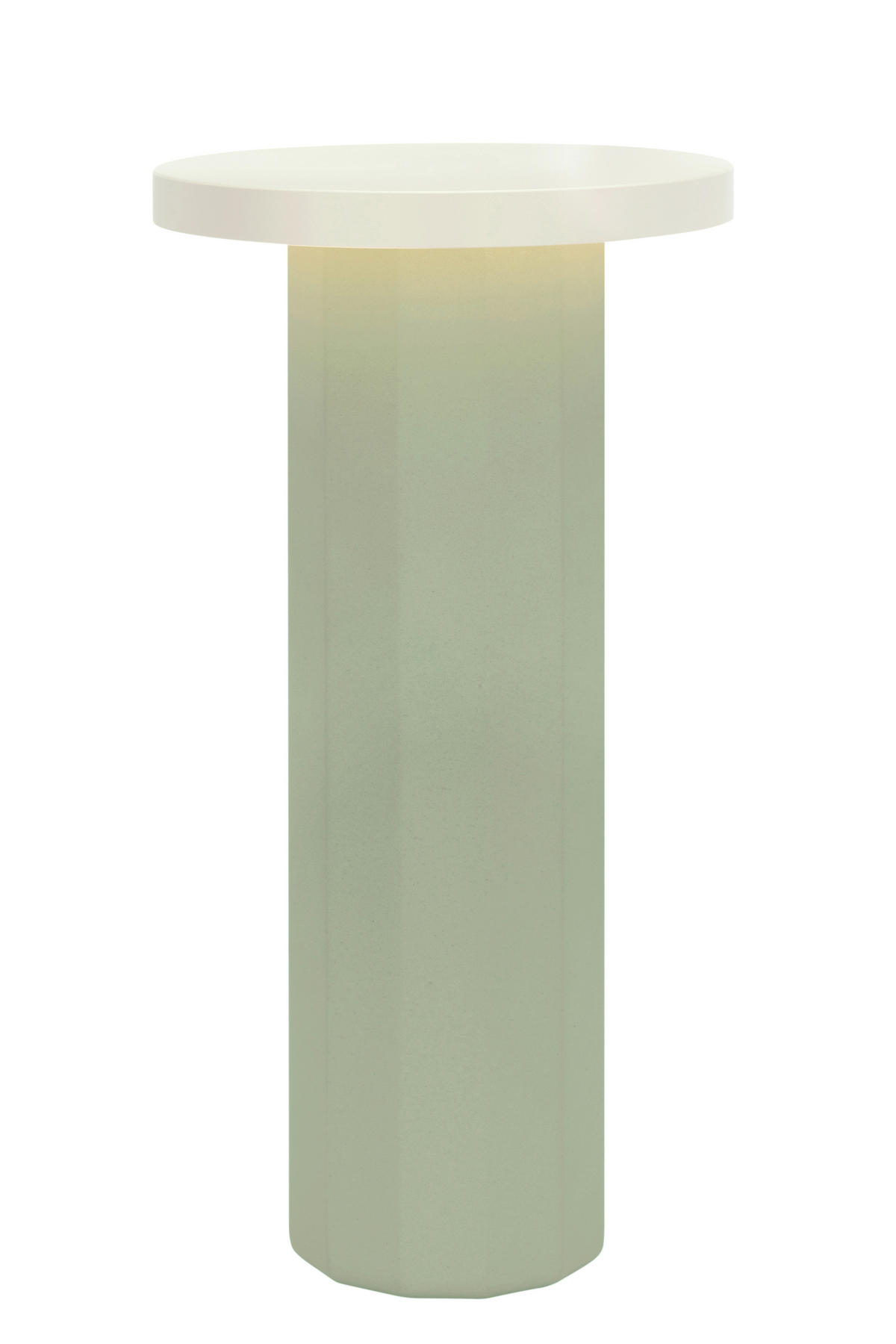 AKKUMULÁTOROS ASZTALI LÁMPA - zöld, Design, kő/fém (16/31,6cm) - Dieter Knoll