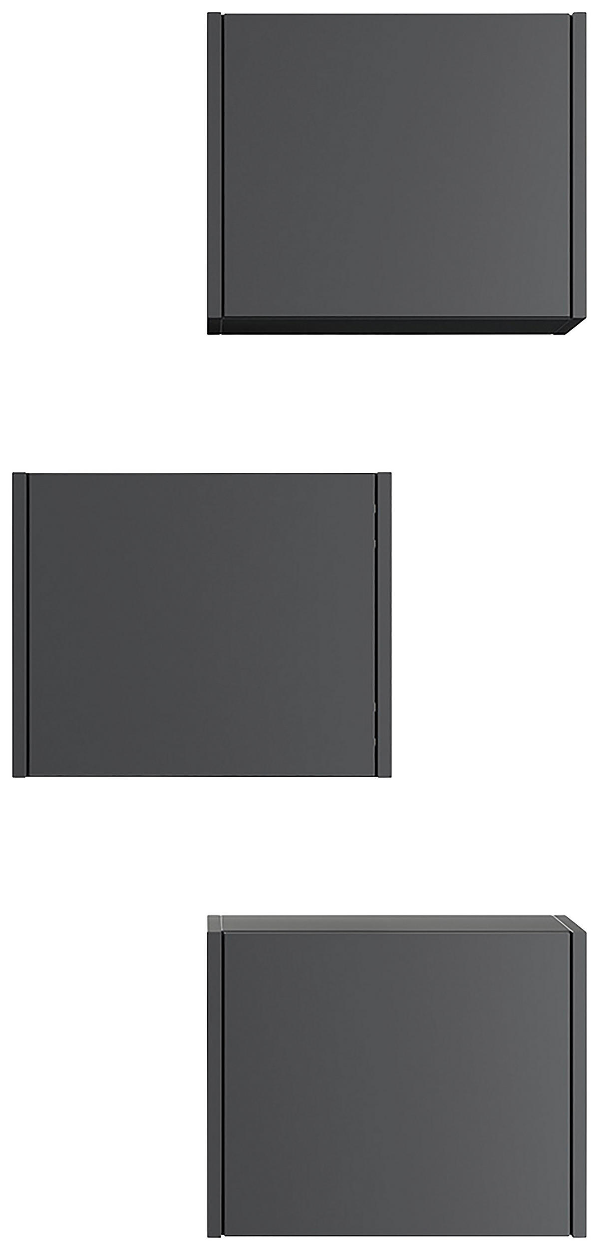 HÄNGESCHRANK  - Graphitfarben, MODERN, Holzwerkstoff - MID.YOU