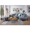 ECKSOFA in Feincord Anthrazit  280/205 cm  - Anthrazit/Schwarz, Design, Textil/Metall (280/205cm) - Xora