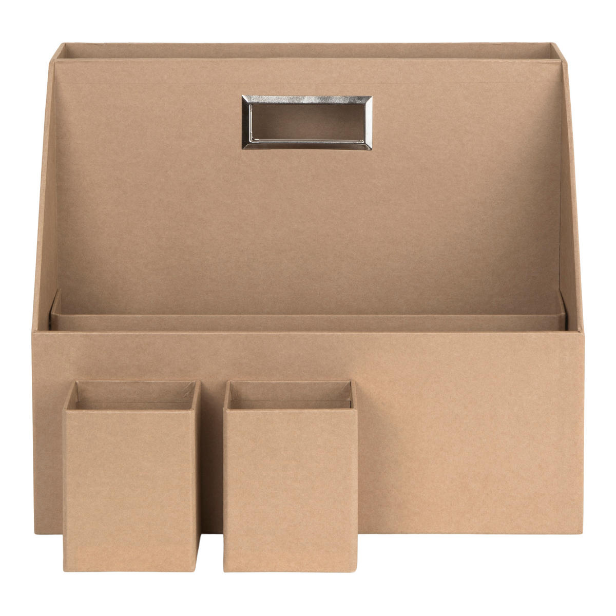 SCHREIBTISCHSET Papier, Karton Braun, Naturfarben  - Braun/Naturfarben, Basics, Karton/Papier (35/28/20cm)