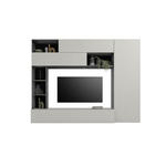 WOHNWAND 5-teilig  in Anthrazit, Greige  272/209/40 cm  - Greige/Anthrazit, MODERN, Holzwerkstoff/Kunststoff (272/209/40cm) - Carryhome