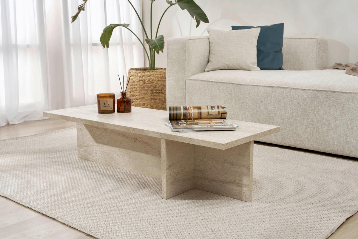 COUCHTISCH Elfenbein  - Elfenbein, MODERN, Holzwerkstoff (120/30/45cm) - MID.YOU