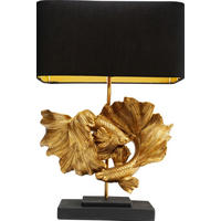 TISCHLEUCHTE 36,5/53/20,5 cm   - Goldfarben/Braun, LIFESTYLE, Kunststoff/Textil (36,5/53/20,5cm) - Kare-Design