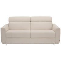 SCHLAFSOFA Cord Sandfarben  - Sandfarben/Schwarz, Design, Kunststoff/Textil (200/84/98cm) - Novel