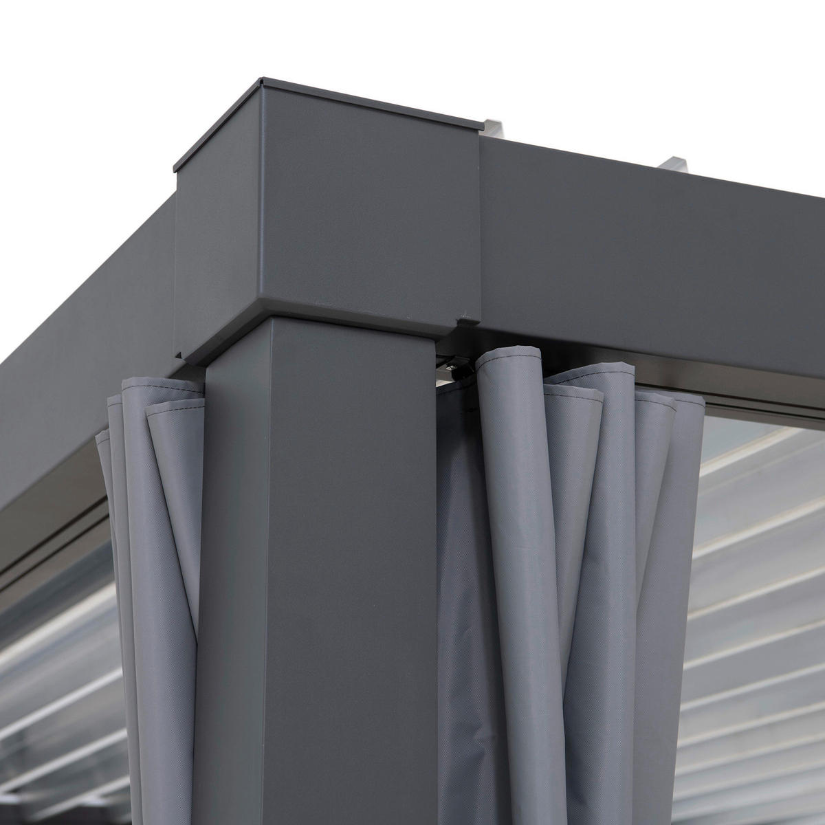 ERSATZVORHANG   - Grau, Basics, Kunststoff (290/210cm) - Modante