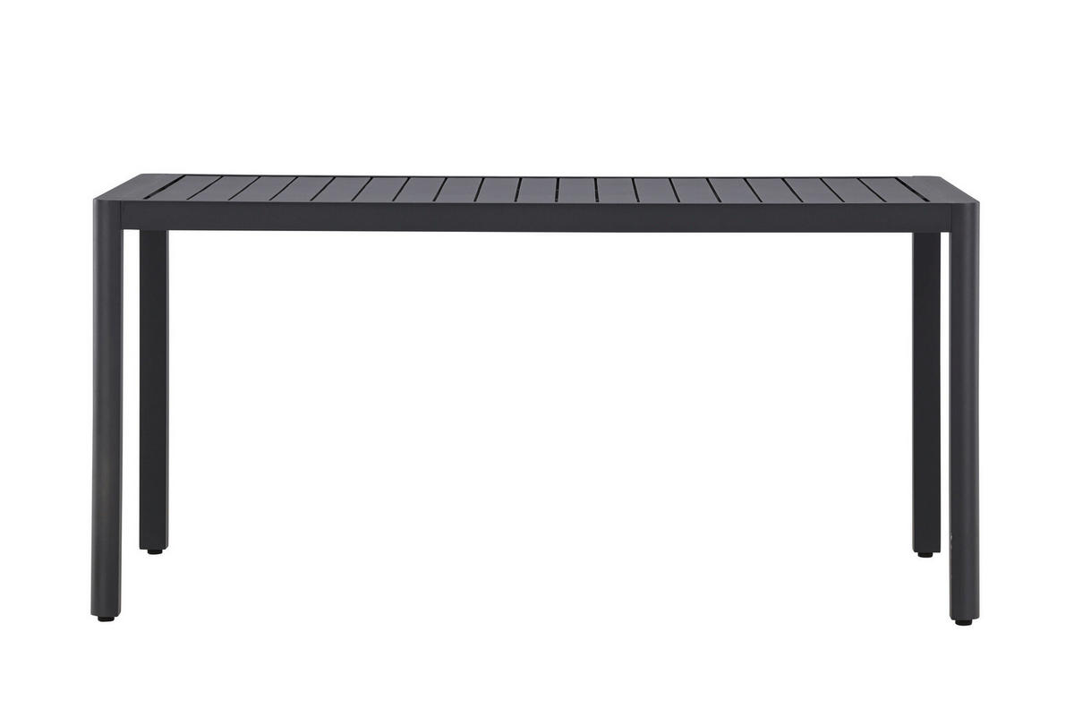 UTEBORD metall rektangulär  - svart, Modern, metall (150/85/72cm) - Gardenson