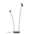 LED-STEHLEUCHTE 87/40/205,5 cm    - Schwarz, Design, Metall (87/40/205,5cm) - Dieter Knoll