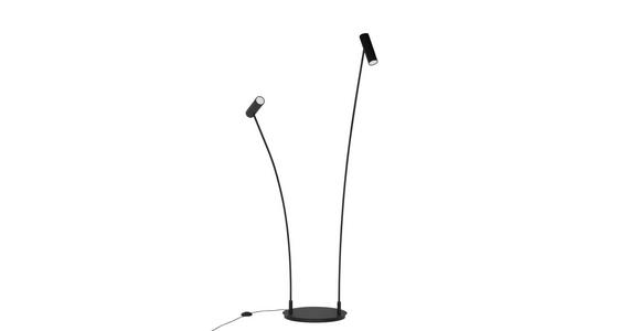 LED-STEHLEUCHTE 87/40/205,5 cm    - Schwarz, Design, Metall (87/40/205,5cm) - Dieter Knoll