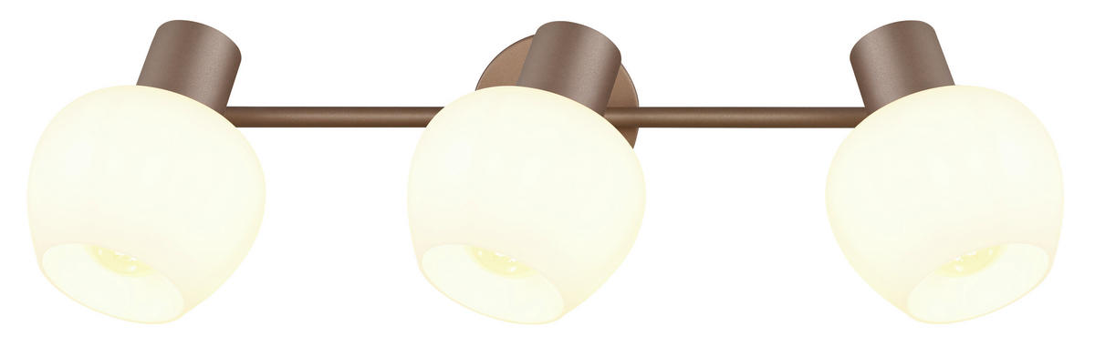 STRAHLER Eileen 50/12,5/17,5 cm  - Chromfarben/Braun, Design, Glas/Metall (50/12,5/17,5cm) - Globo